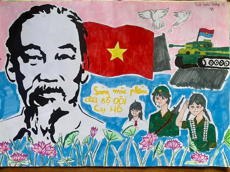 tranh vẽ giải phóng miền nam 7