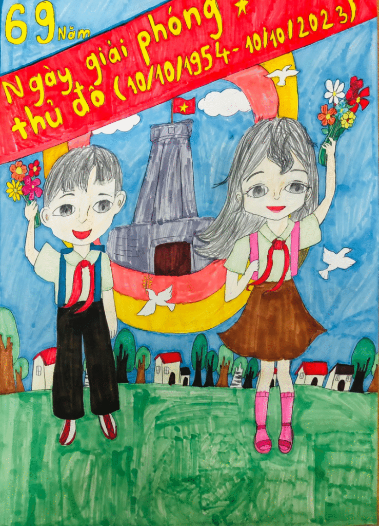 tranh vẽ lăng bác 16