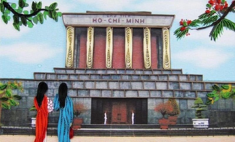 tranh vẽ lăng bác 7