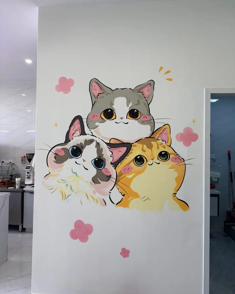 tranh vẽ mèo dễ thương 24 tranh vẽ mèo dễ thương 24