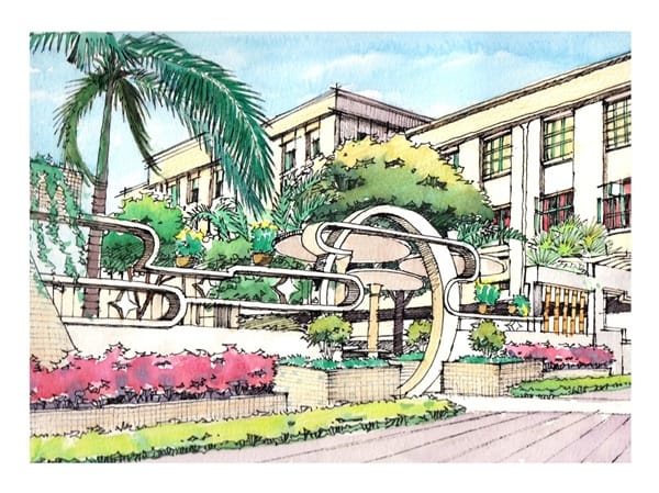tranh vẽ trường học 4