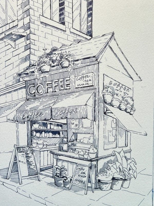 tranh vẽ về ngôi nhà mơ ước​