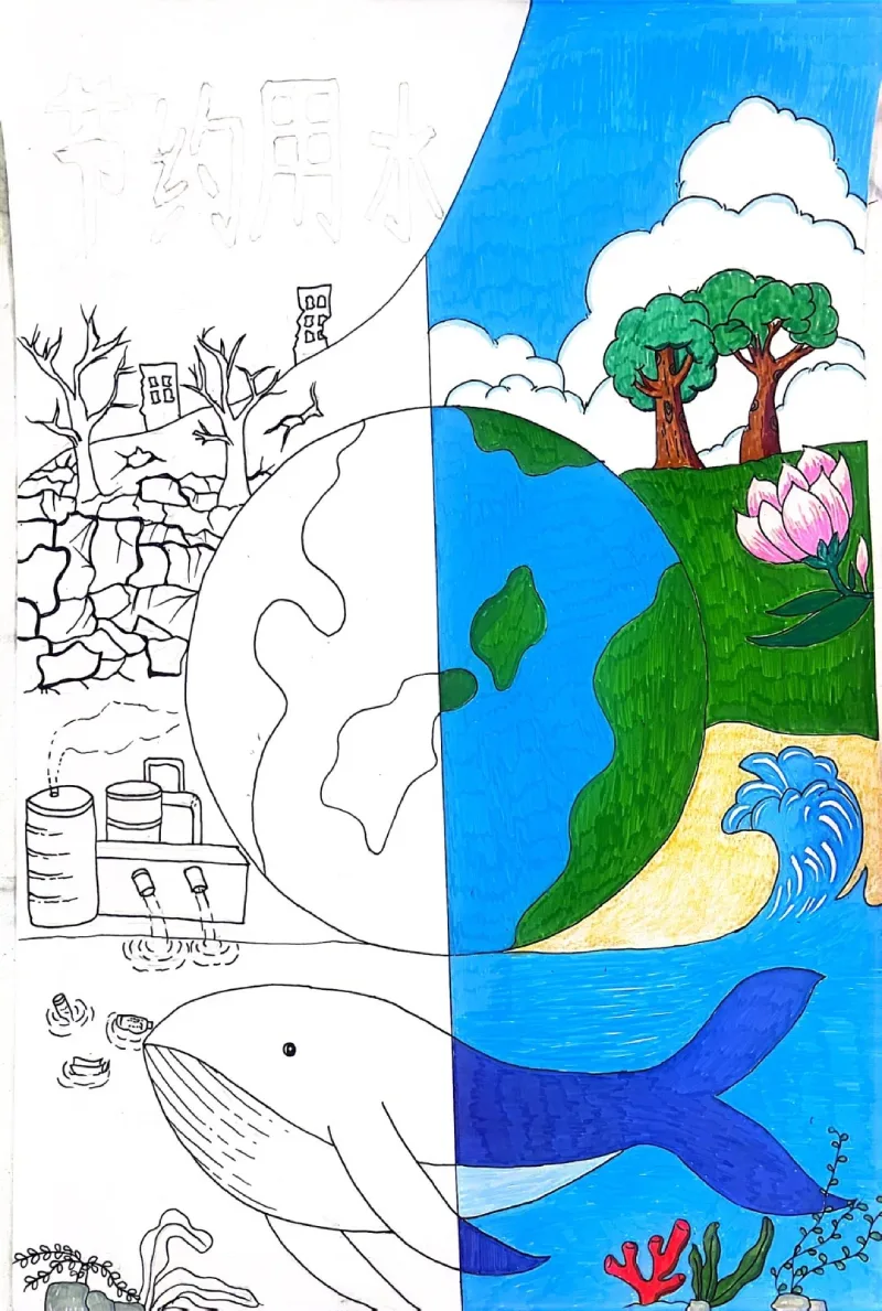 vẽ tranh bảo vệ nguồn nước 19