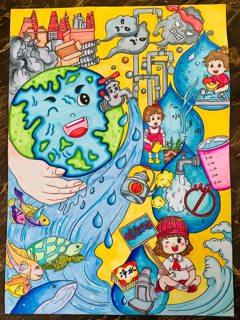 vẽ tranh bảo vệ nguồn nước 28