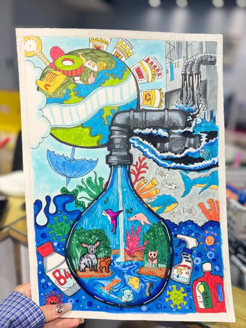 vẽ tranh bảo vệ nguồn nước 30