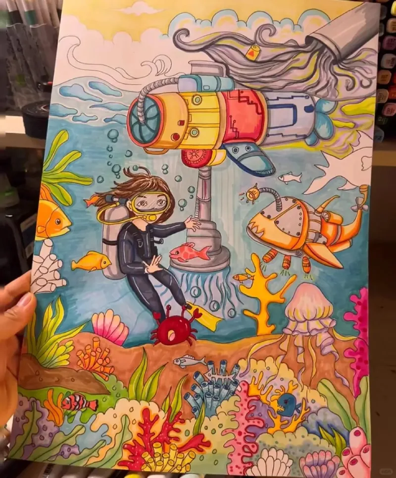 vẽ tranh bảo vệ nguồn nước 32