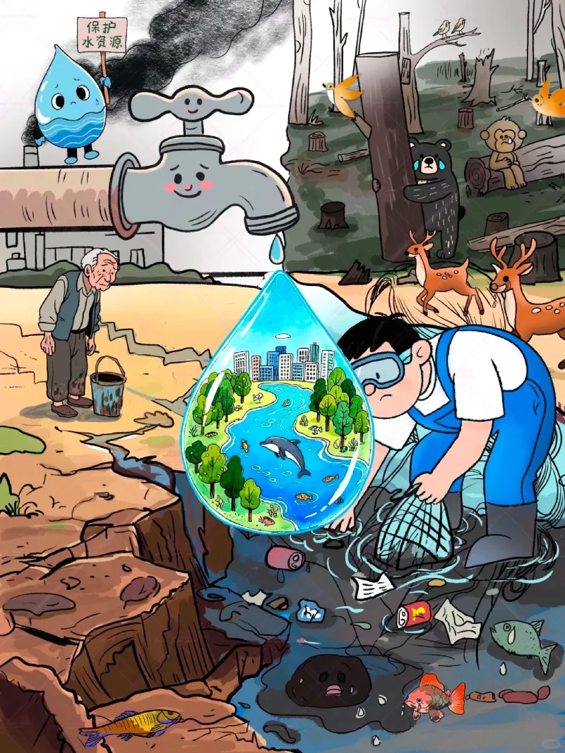 vẽ tranh bảo vệ nguồn nước 34