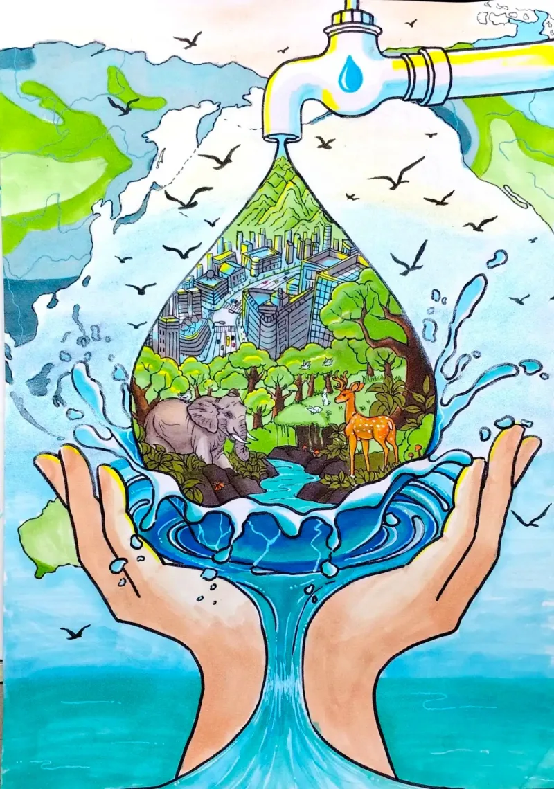 vẽ tranh bảo vệ nguồn nước 35