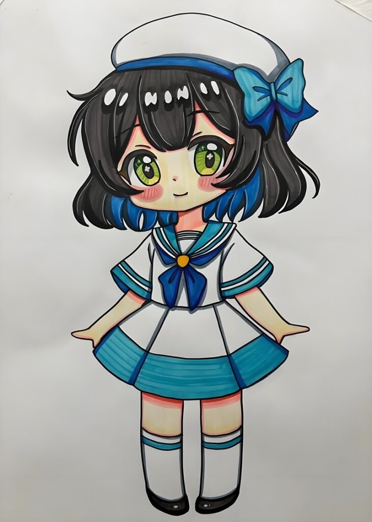 vẽ tranh chibi 23