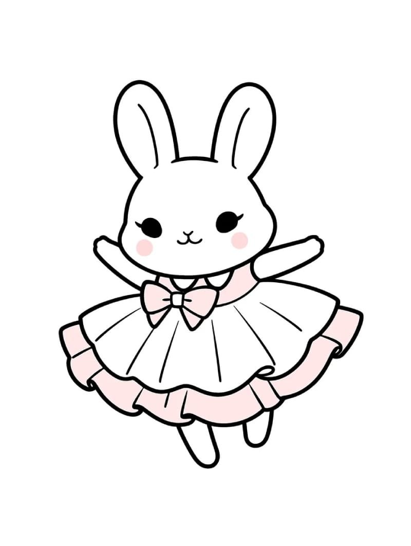 vẽ tranh con thỏ 32