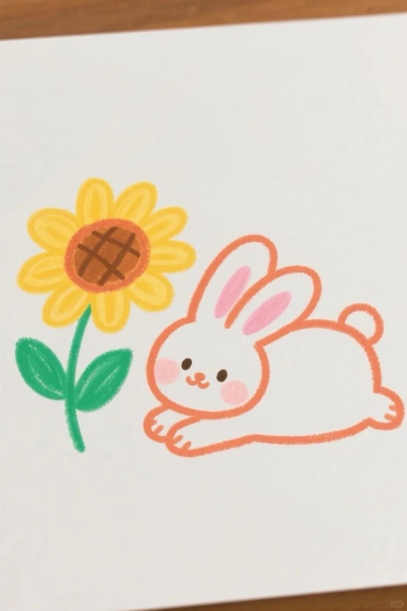 vẽ tranh con thỏ 17