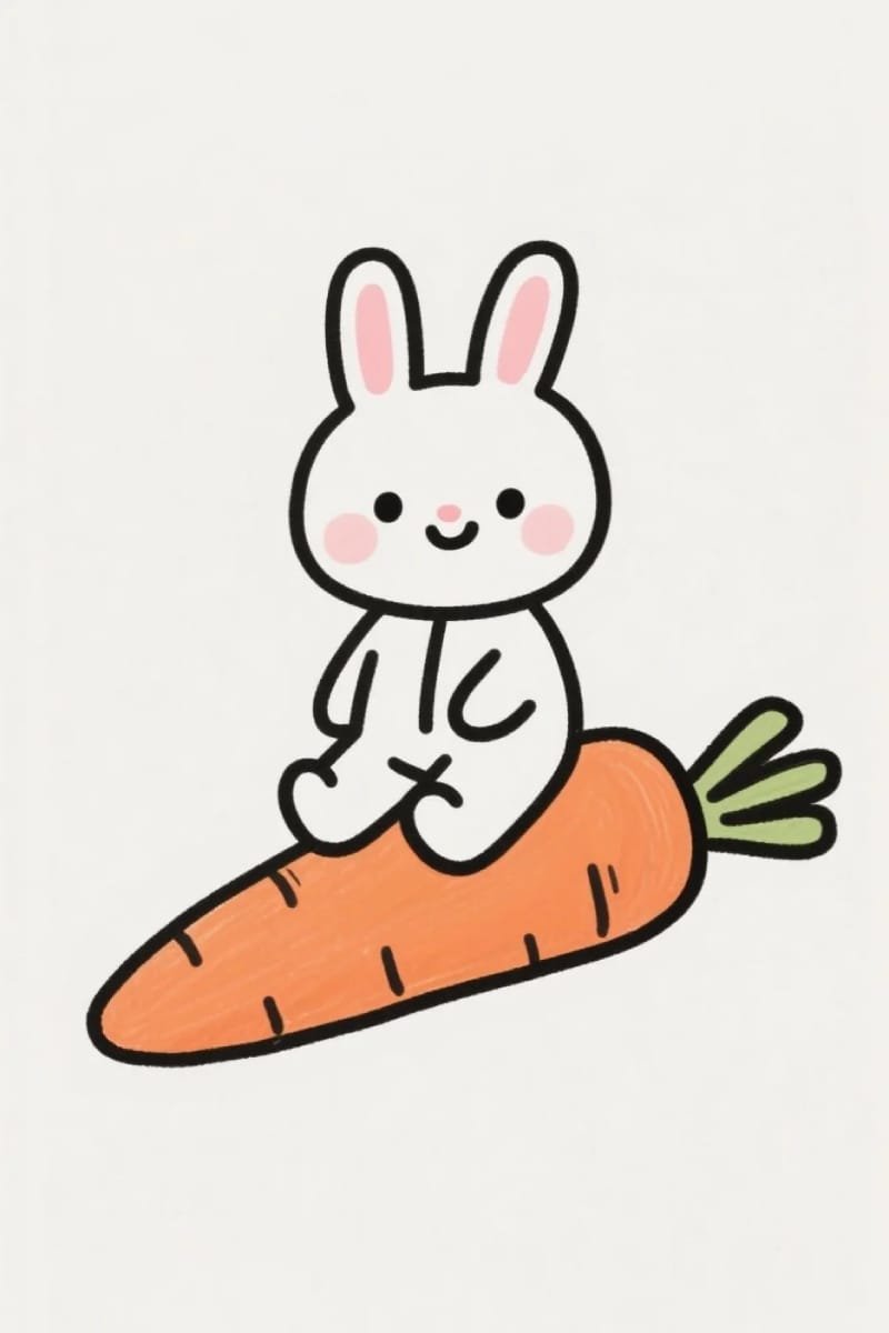 vẽ tranh con thỏ 18