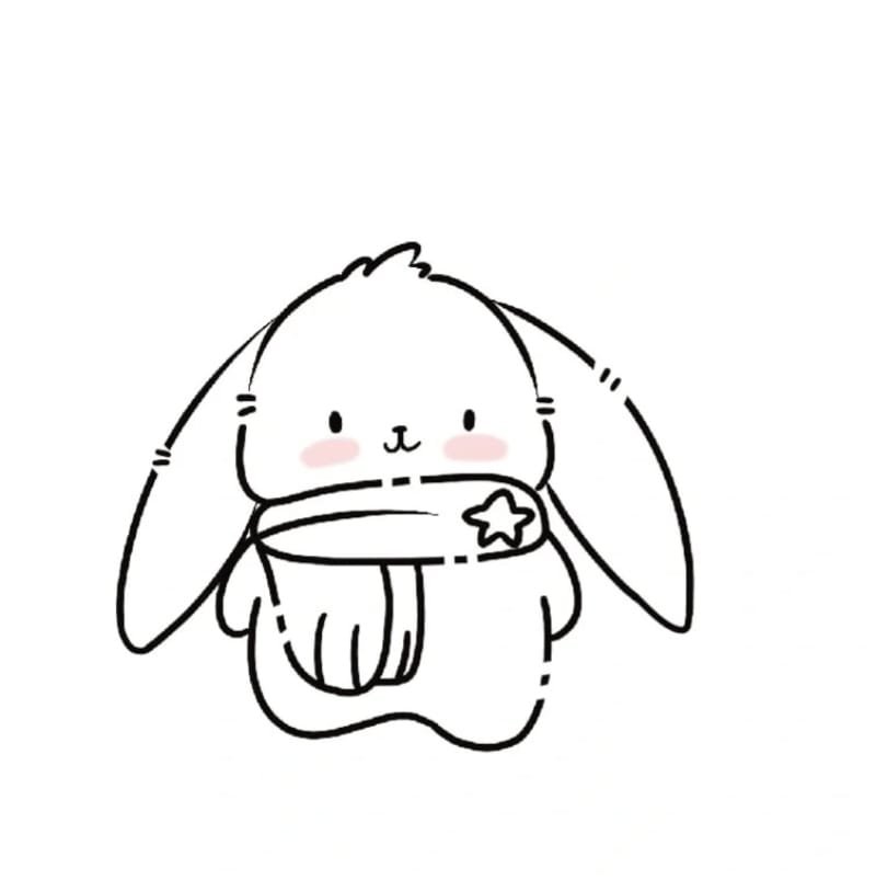 vẽ tranh con thỏ 29