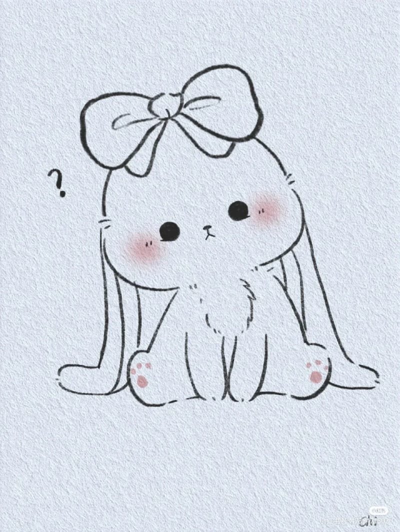 vẽ tranh con thỏ 7