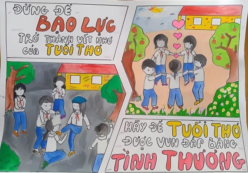 vẽ tranh đề tài phòng chống tệ nạn xã hội