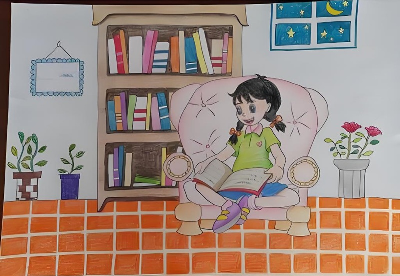 vẽ tranh góc học tập 1 vẽ tranh góc học tập 1