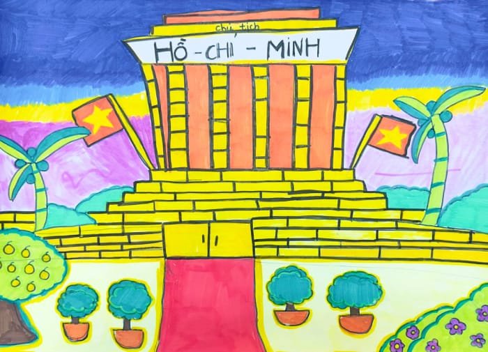 vẽ tranh hà nội trong mắt em 13