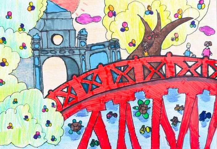 vẽ tranh hà nội trong mắt em 18