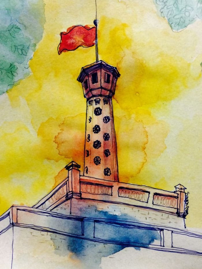 vẽ tranh hà nội trong mắt em 19