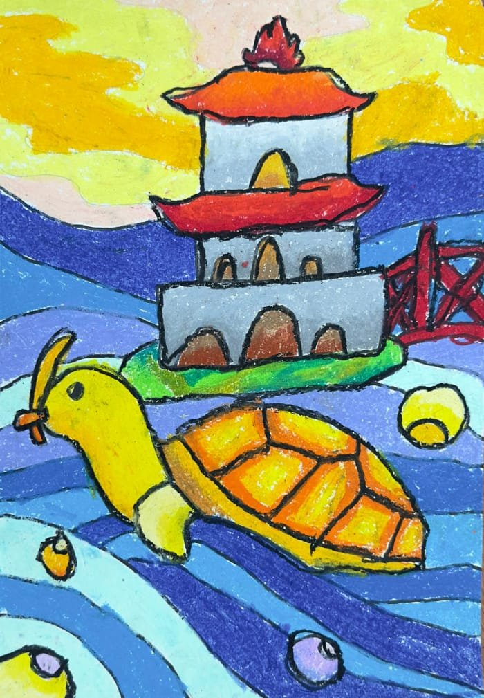 vẽ tranh hà nội trong mắt em 22