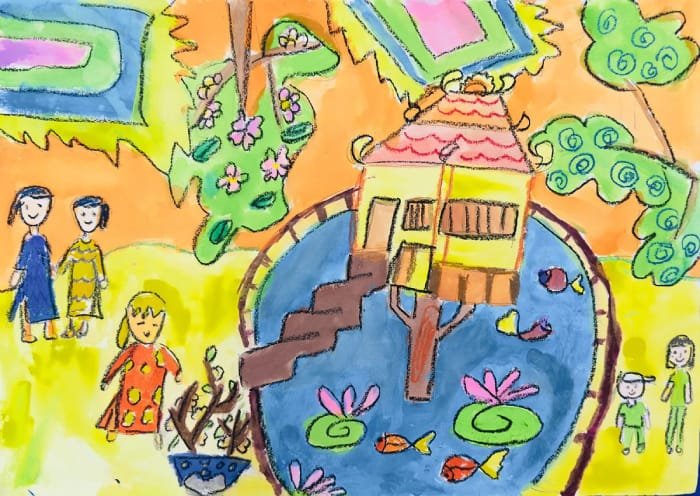 vẽ tranh hà nội trong mắt em 27