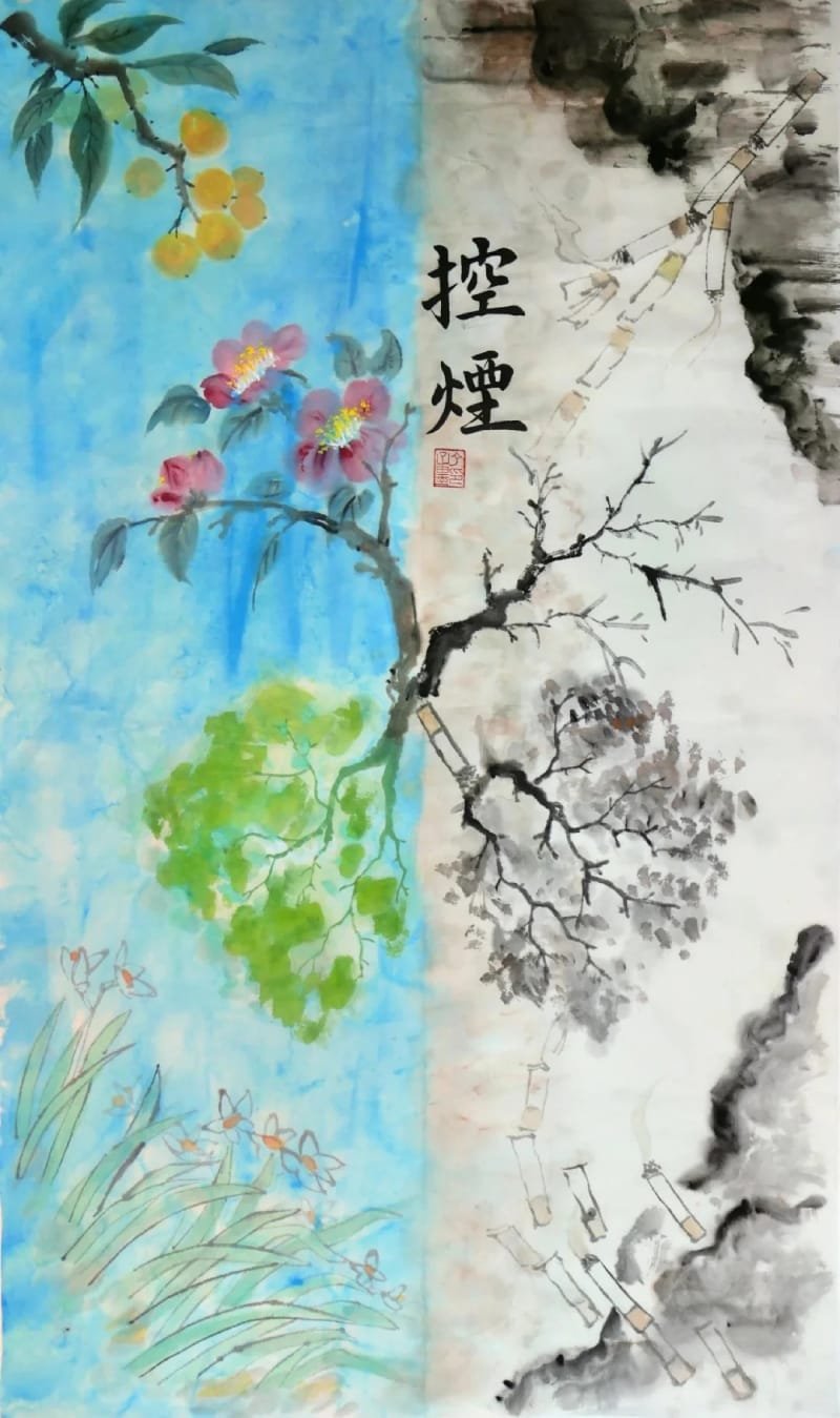 vẽ tranh không hút thuốc lá 18