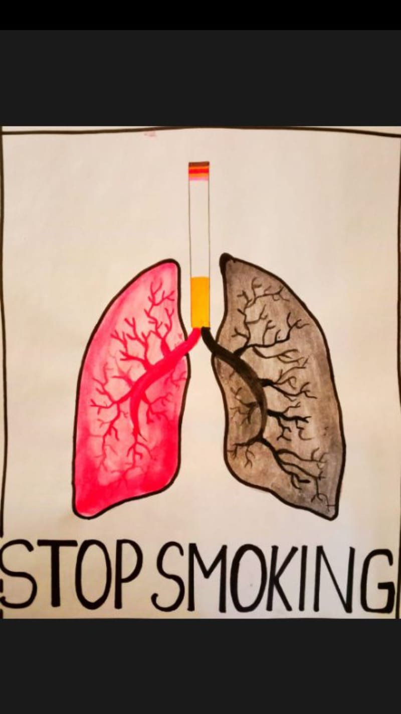vẽ tranh không hút thuốc lá 5