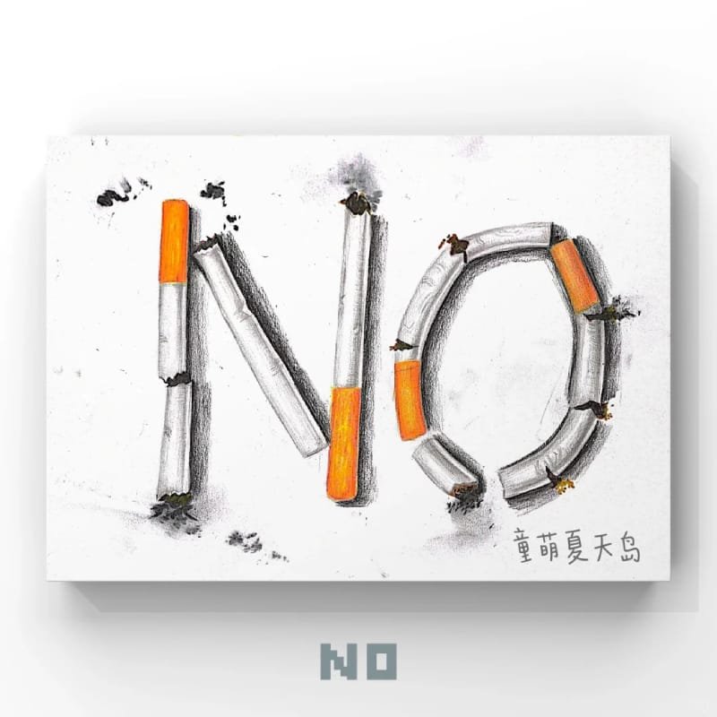 vẽ tranh không hút thuốc lá 9