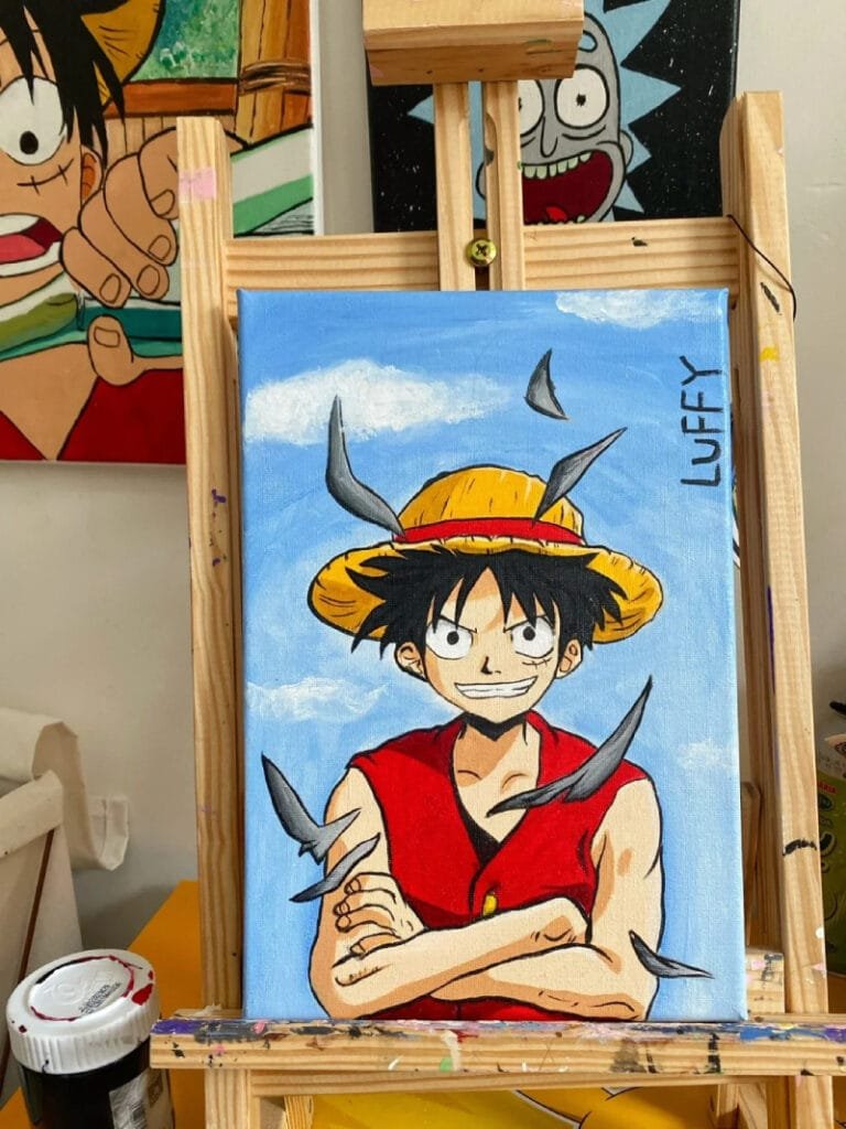 vẽ tranh luffy 17