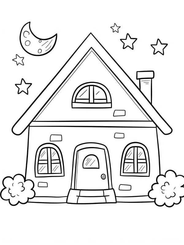 vẽ tranh ngôi nhà 23