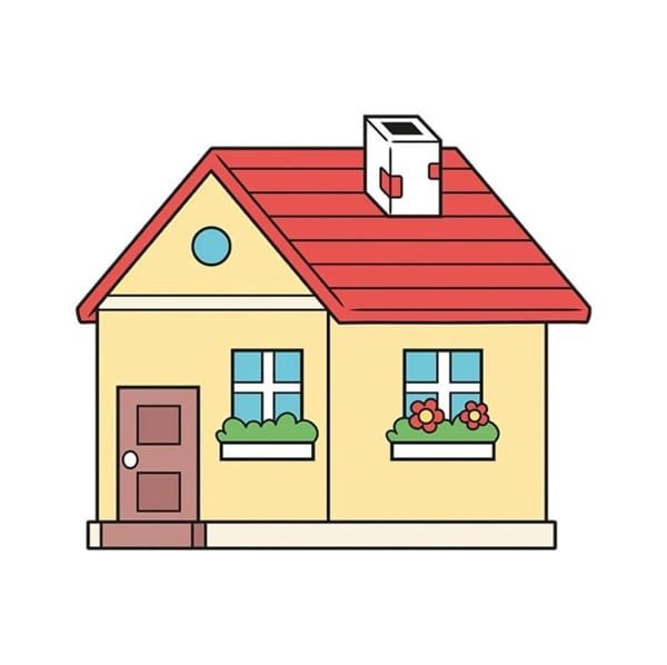 vẽ tranh ngôi nhà 25