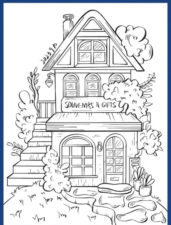 vẽ tranh ngôi nhà 7