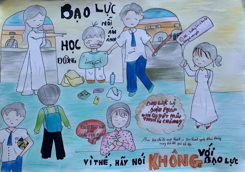 vẽ tranh phòng chống tệ nạn xã hội 16