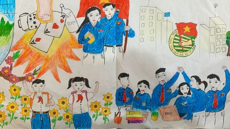 vẽ tranh phòng chống tệ nạn xã hội 28