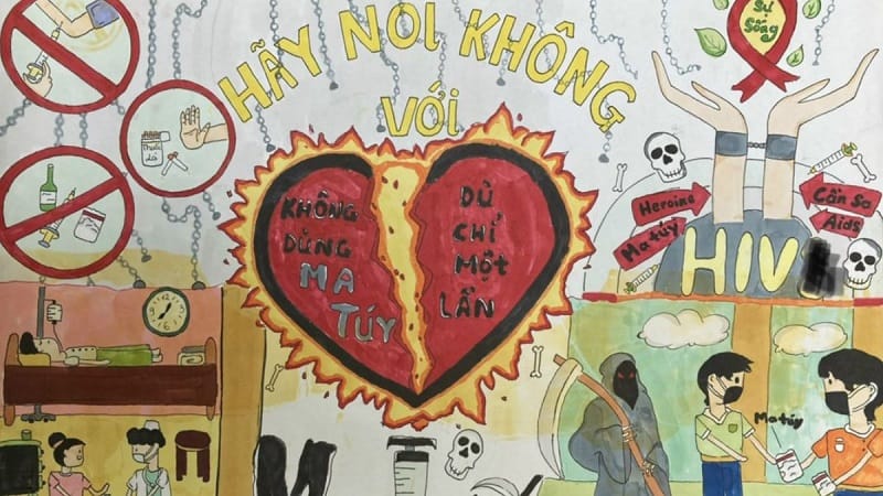 vẽ tranh phòng chống tệ nạn xã hội 30