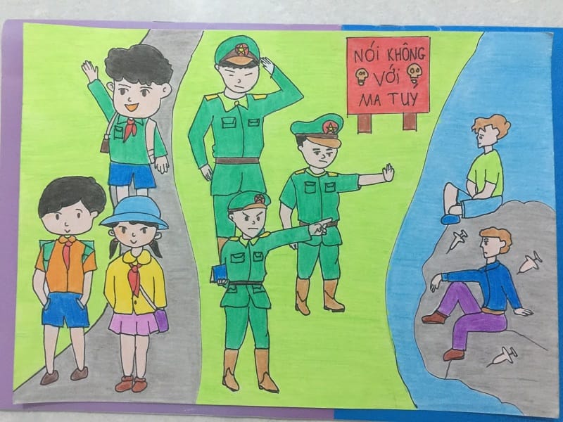vẽ tranh phòng chống tệ nạn xã hội 34