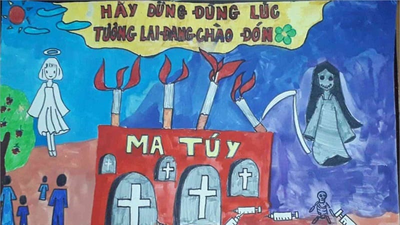 vẽ tranh phòng chống tệ nạn xã hội 37