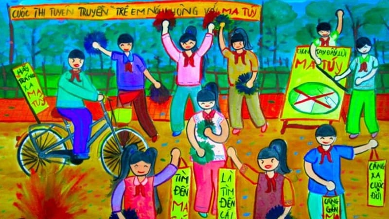 vẽ tranh phòng chống tệ nạn xã hội 7