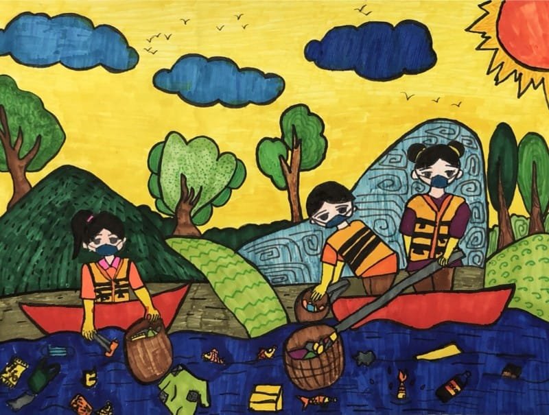 vẽ tranh thiếu nhi làm nghìn việc tốt 21