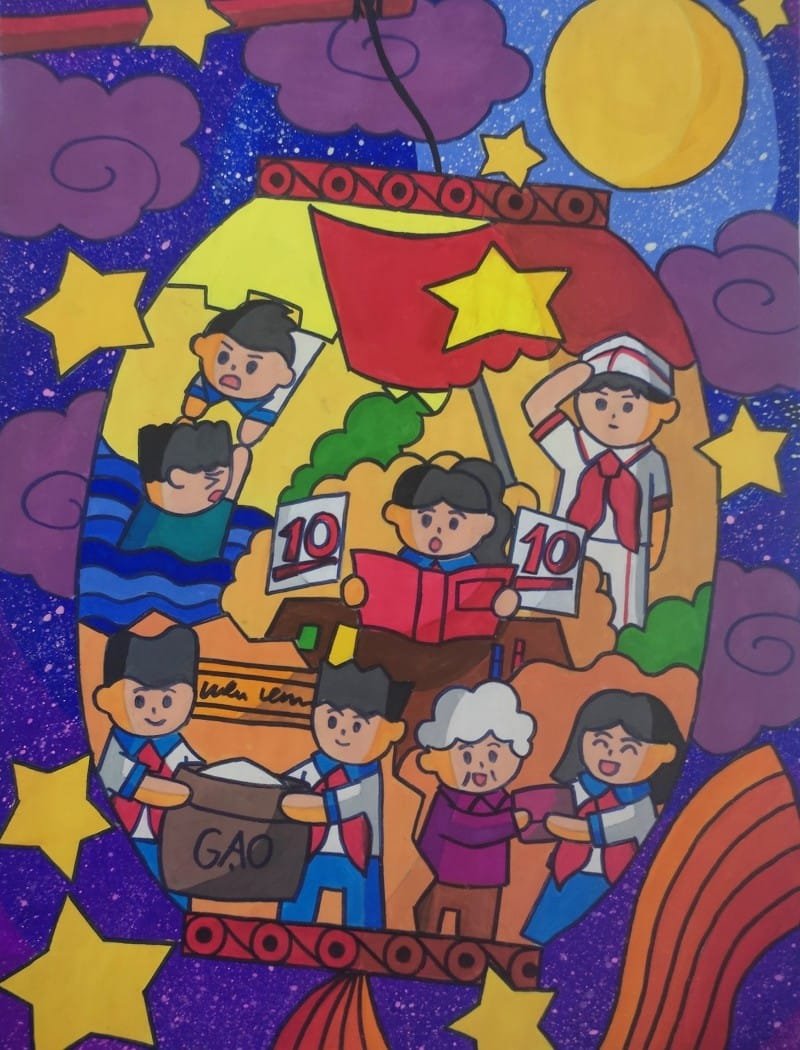 vẽ tranh thiếu nhi làm nghìn việc tốt 22