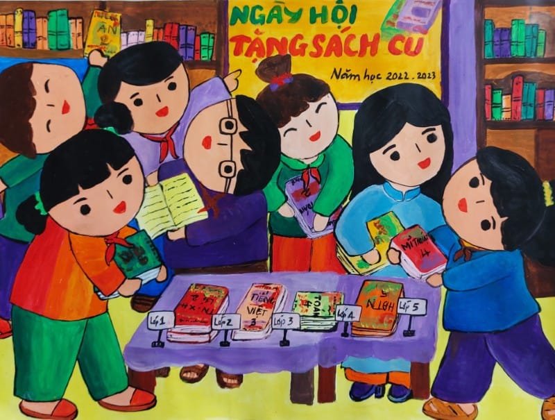 vẽ tranh thiếu nhi làm nghìn việc tốt 24