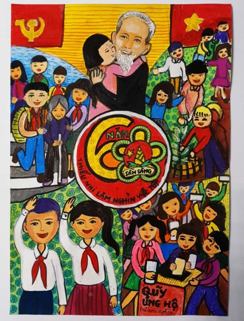 vẽ tranh thiếu nhi làm nghìn việc tốt 25