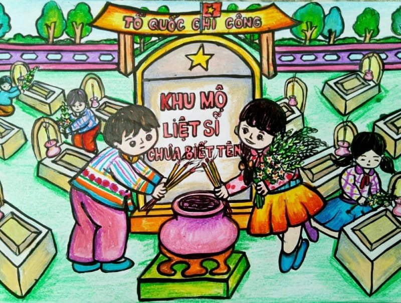 vẽ tranh thiếu nhi làm nghìn việc tốt 26