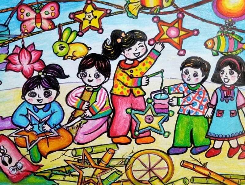 vẽ tranh thiếu nhi làm nghìn việc tốt 27