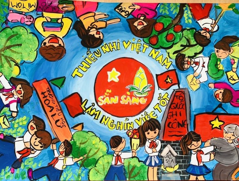 vẽ tranh thiếu nhi làm nghìn việc tốt 28