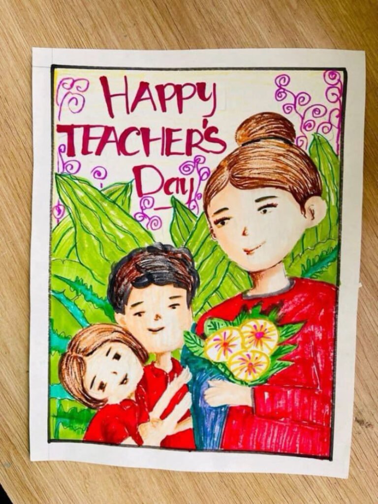 vẽ tranh tôn sư trọng đạo 2