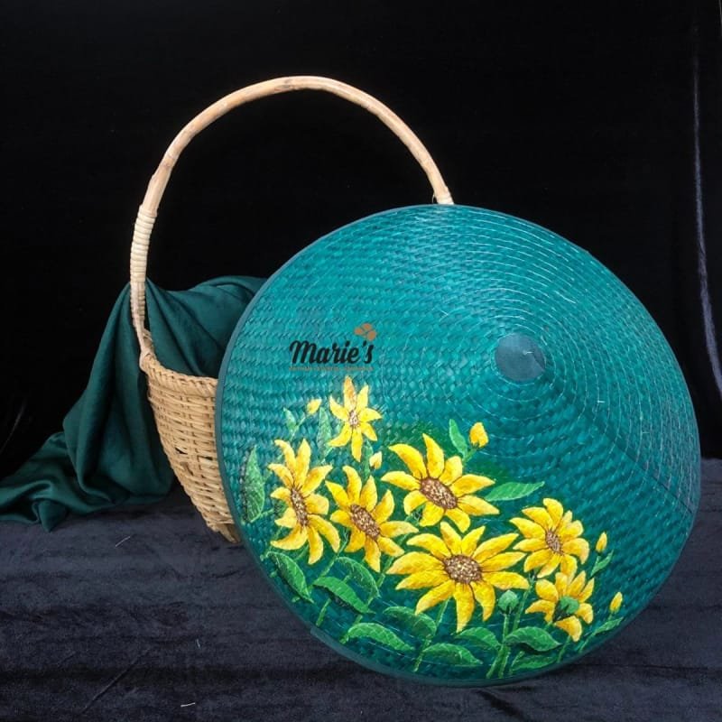 vẽ tranh trên nón lá 15