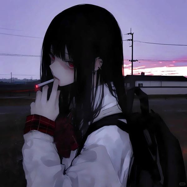 ảnh anime girl lạnh lùng vô cảm (11)