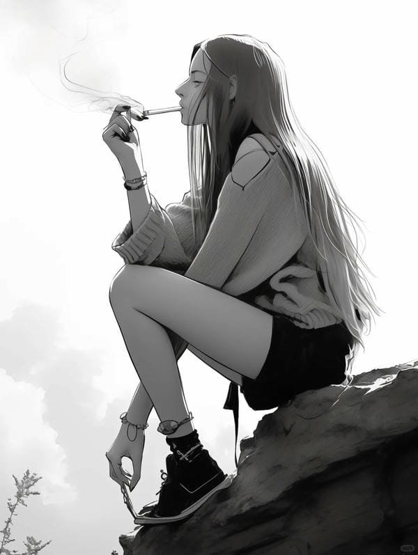 ảnh anime hút thuốc (22)