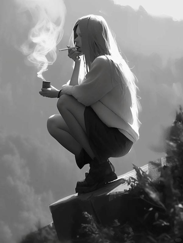 ảnh anime hút thuốc (24)